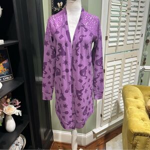Disney Tangled Purple Flyaway Cardigan Size S/M
